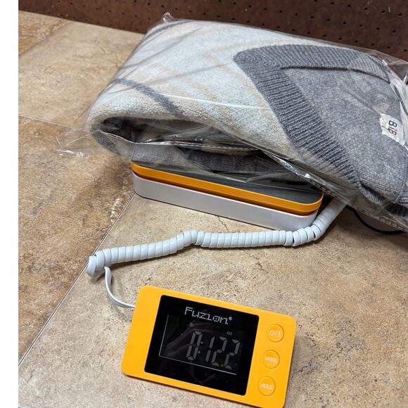 Bibi Grey V-Neck Accent Sweater – Size Medium - Picture 4 of 4